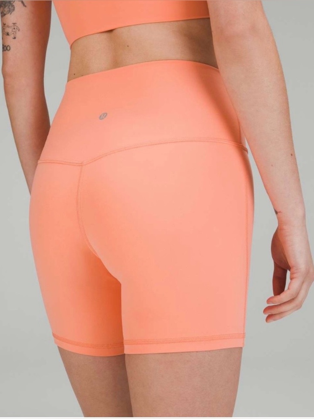 🍋Women’s Lululemon Align High-Rise Short 6" Size 6 sunny coral 🍋